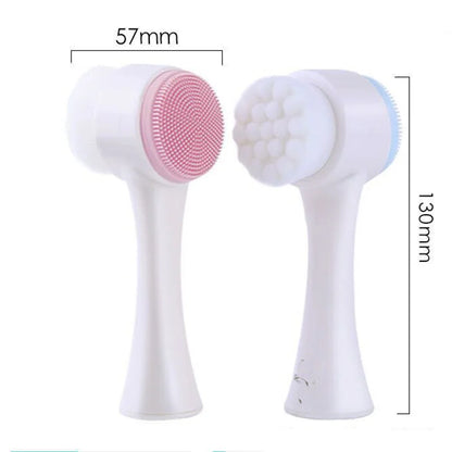 Pure Glow Double-Sided Silicone Facial Brush